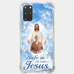 Photo personnalisée, aussi belle qu'une étoile brillante - Coque de téléphone transparente personnalisée commémorative - Cadeau de condoléances pour les membres de la famille