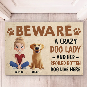 Les remue-queues sont des mots d'amour - Tapis décoratif personnalisé pour chien - Cadeau de pendaison de crémaillère pour propriétaires et amoureux des animaux