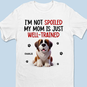 Mes parents sont bien dressés ! T-shirt unisexe personnalisé pour chien, haut de gamme, sweat à capuche ! Cadeau pour propriétaires et amoureux des animaux.