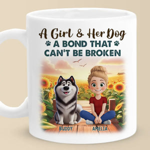 Mon meilleur ami a la queue qui remue ! Mug personnalisé pour chien ! Cadeau pour les propriétaires d'animaux et les amoureux des animaux.