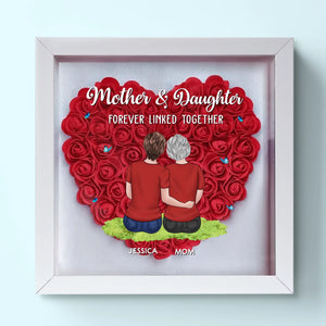 Le lien que nous partageons est mon plus beau cadeau - Boîte à fleurs personnalisée pour la famille - Cadeau pour maman, grand-mère