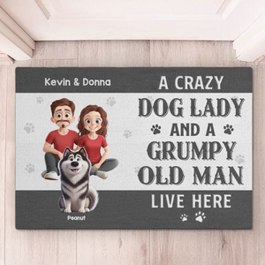 Un morceau de mon cœur - Tapis décoratif personnalisé pour chien - Cadeau de pendaison de crémaillère pour les propriétaires et les amoureux des animaux