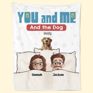Couverture personnalisée pour chien « Just Us And The Paws We Love » – Cadeau pour propriétaires et amoureux des animaux