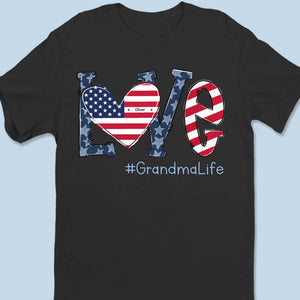 La maison est là où se trouve grand-mère - T-shirt unisexe personnalisé pour la famille, t-shirt premium, sweat à capuche - 4 juillet, fête des mères, cadeau pour maman, grand-mère