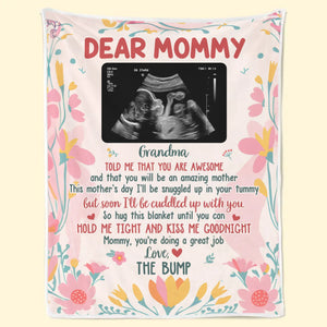 Couverture personnalisée avec photo, blottie contre toi, mon petit ventre ! Couverture personnalisée pour la famille ! Cadeau de naissance, cadeau pour la première maman