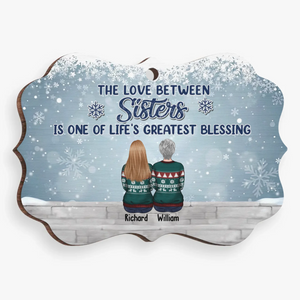 Noël est encore plus spécial quand on le passe avec ses frères et sœurs ! Décoration familiale personnalisée en bois et acrylique, forme Benelux. Cadeau de Noël pour les membres de la famille, les frères et sœurs.