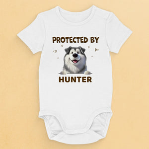 Mes chiens, mes gardiens - Body bébé personnalisé pour chien - Cadeau de naissance, cadeau pour propriétaires d'animaux et amoureux des animaux