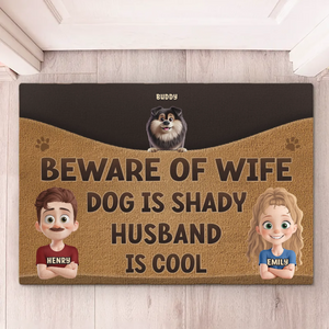 Les amis à fourrure forment la meilleure famille ! Tapis décoratif personnalisé pour chien ! Cadeau de pendaison de crémaillère pour les propriétaires et les amoureux des animaux.