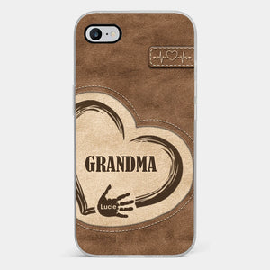 Le cœur de notre foyer est la famille - Coque de téléphone transparente personnalisée pour la famille - Cadeau pour les membres de la famille