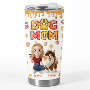 Fur Babies, Forever - Gobelet personnalisé avec effet gonflable 3D imprimé pour chien - Cadeau pour propriétaires et amoureux des animaux