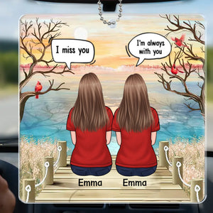 You Are My Today And All Of My Tomorrows - Memorial Personalized Custom Car Ornament - Acrylic Custom Shaped - Sympathy Gift For Family Members
