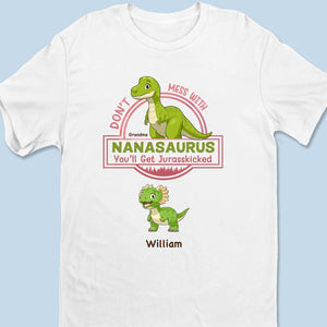 T-shirt unisexe personnalisé « Amour jurassique, force jurassique » pour la famille, haut de gamme, sweat à capuche – Cadeau de fête des mères pour maman et grand-mère