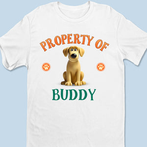 Propriété du meilleur chien de tous les temps - T-shirt unisexe personnalisé, haut de gamme, sweat à capuche - Cadeau pour propriétaires et amoureux des animaux