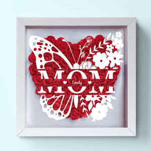 Je t'aime, toujours et pour toujours - Boîte à fleurs personnalisée pour la famille - Fête des mères, cadeau pour maman, grand-mère