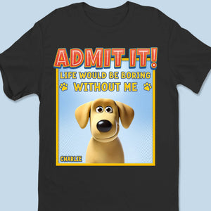 T-shirt unisexe personnalisé pour chien, haut de gamme, sweat à capuche, avec fourrure et amour partout ! Cadeau pour propriétaires et amoureux des animaux