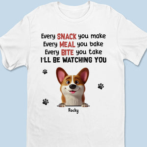 T-shirt unisexe personnalisé « Superviseur de snacks certifié » pour chien, haut de gamme, sweat à capuche – Fête des Mères, cadeau pour les propriétaires d'animaux et les amoureux des animaux
