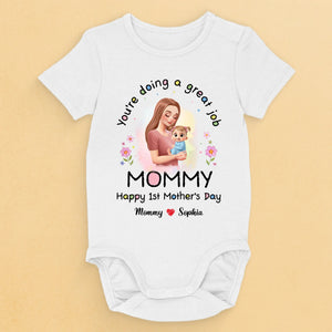 Your Hugs Are Home, Always - Family Personalized Custom Baby Onesie - Mother's Day, Baby Shower Gift, Gift For First Mom