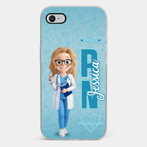 Plus qu'un travail, c'est une mission - Étui de téléphone transparent personnalisé pour infirmière - Appréciation, cadeau de remerciement, vie d'infirmière, vie de médecin
