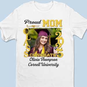 T-shirt personnalisé avec photo « Larmes et acclamations » - T-shirt unisexe personnalisé, haut de gamme, sweat à capuche - Cadeau de fin d'études pour les membres de la famille, les frères et sœurs