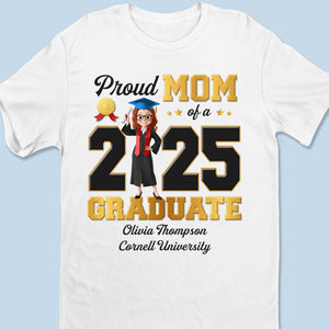 Mon cœur vient d'obtenir son diplôme - T-shirt unisexe personnalisé pour la famille, t-shirt premium, sweat à capuche - Cadeau de remise de diplôme pour les membres de la famille, frères et sœurs