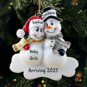 Une grande aventure est sur le point de commencer - Décoration familiale personnalisée - Forme personnalisée en acrylique - Cadeau de Noël pour les membres de la famille, la grossesse