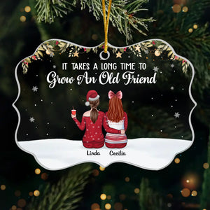 La magie de Noël est dans l'air - Décoration personnalisée Bestie - Forme Benelux en acrylique - Cadeau de Noël pour meilleures amies, meilleures amies, sœurs