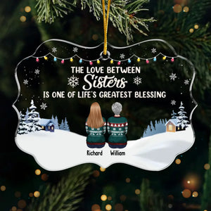 Déballer des cadeaux et créer des souvenirs avec mes incroyables frères et sœurs - Décoration familiale personnalisée - Forme personnalisée en acrylique - Cadeau de Noël pour les membres de la famille, les frères et sœurs