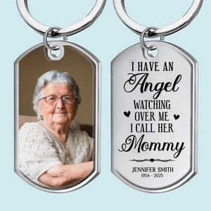 Porte-clés personnalisé avec photo « Votre amour vit en moi » - Cadeau de condoléances, cadeau de Noël pour les membres de la famille