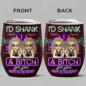 Votre ambiance attire votre tribu - Verre à vin personnalisé Bestie - Cadeau de Noël pour meilleures amies, meilleures amies, sœurs