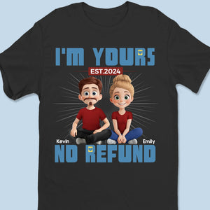 L'éternité commence ici - T-shirt unisexe personnalisé pour couple, t-shirt premium, sweat à capuche - Cadeau pour mari et femme, anniversaire