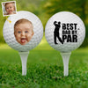 Photo personnalisée de la paternité - Balle de golf personnalisée pour la famille - Fête des pères, cadeau pour les amateurs de sport, les joueurs, papa, grand-père