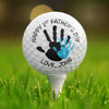 Mon premier héros avec le meilleur swing - Balle de golf personnalisée pour la famille - Fête des pères, cadeau pour les amateurs de sport, les joueurs de sport, papa, grand-père