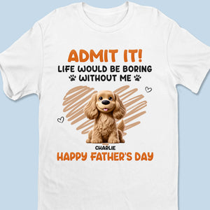 I Ruff You - Dog Personalized Custom Unisex T-shirt, Premium T-shirt, Hoodie - Father's Day, Gift For Dad, Pet Owners, Pet Lovers