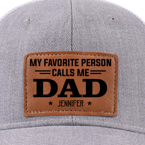 Heureux d'être appelé papa - Chapeau personnalisé en cuir avec patch - Fête des pères, cadeau pour papa, grand-père