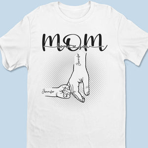 Custom Unisex T-shirt, Hoodie, Sweatshirt - Personalized Mother's Day Birthday Gifts For Mom, Grandma - A Mother's Love Is Forever & Always