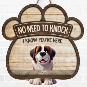 Bienvenue chez nous - Panneau en bois personnalisé pour chien - Cadeau de pendaison de crémaillère pour les propriétaires et les amoureux des animaux