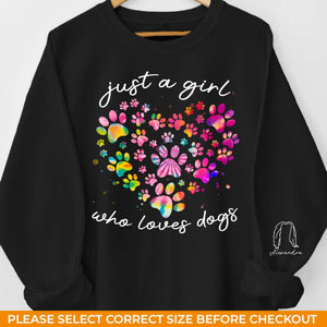 Le meilleur ami d'une fille a des pattes - Sweat-shirt unisexe personnalisé pour chien et chat avec motif sur la manche - Cadeau pour les propriétaires d'animaux et les amoureux des animaux