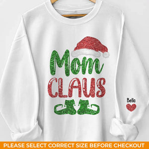 Maman, tu es mon rayon de soleil - Sweat-shirt unisexe personnalisé avec motif sur la manche - Cadeau de Noël pour maman et grand-mère
