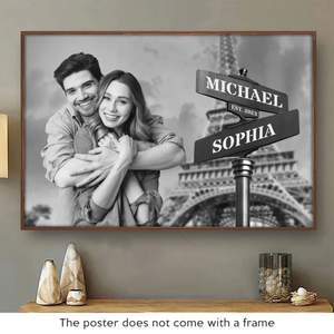 Photo personnalisée « Tu es ma plus grande aventure » - Affiche horizontale personnalisée pour couple - Cadeau pour mari et femme, anniversaire