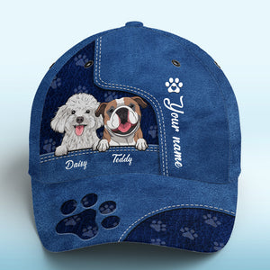 Nos petits anges bleus - Casquette personnalisée pour chien et chat, imprimé intégral - Nouveauté, cadeau pour propriétaires et amoureux des animaux