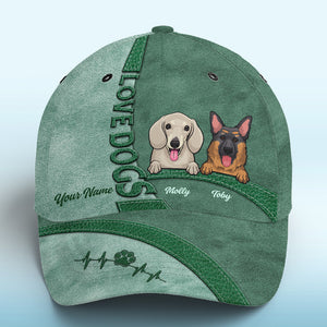 La vie est meilleure avec un chien vert ! Casquette personnalisée pour chien, imprimé intégral, classique ! Nouveauté, cadeau pour les propriétaires et les amoureux des animaux.