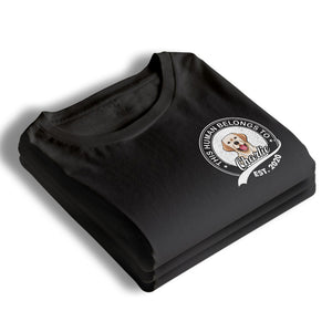 Photo personnalisée à laquelle appartient cet humain - T-shirt unisexe personnalisé, sweat à capuche, sweat-shirt - Fête des Pères, cadeau pour les propriétaires d'animaux et les amoureux des animaux