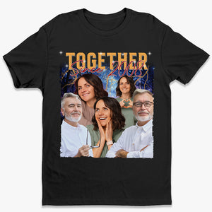 Photo personnalisée de couple ensemble - T-shirt, sweat à capuche et sweat-shirt unisexe personnalisé pour couple - Cadeau pour mari et femme