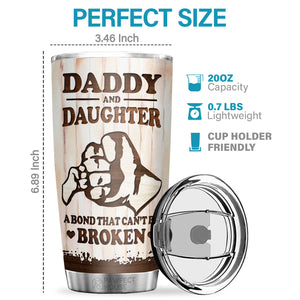 Parfois, il est difficile de trouver les mots pour te dire combien tu comptes pour moi - Tumbler - À ma fille, cadeau pour fille, cadeau fille de papa, cadeau d'anniversaire pour fille