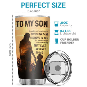 Je suis fier de toi et je t'aime plus que tout au monde - Tumbler - À mon fils, cadeau pour fils, cadeau de maman pour fils, cadeau d'anniversaire pour fils