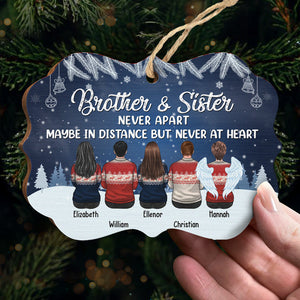 L'amour entre frère et sœur est l'une des plus grandes bénédictions de la vie - Décoration de Noël personnalisée en acrylique, bois et aluminium en forme de Benelux - Cadeau pour frères et sœurs, cadeau de Noël