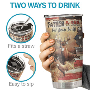 Je veux que tu croies au plus profond de ton cœur que tu ne perdras jamais - Tumbler - À mon fils, cadeau pour fils, cadeau fils de papa, cadeau d'anniversaire pour fils