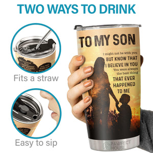 Je suis fier de toi et je t'aime plus que tout au monde - Tumbler - À mon fils, cadeau pour fils, cadeau de maman pour fils, cadeau d'anniversaire pour fils