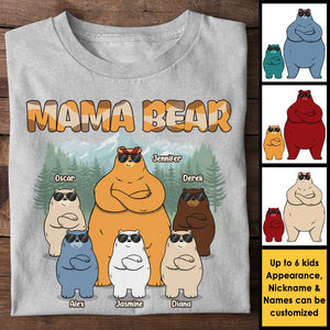Famille d'oursons Mama & Kids - T-shirt et sweat à capuche unisexe personnalisé - Cadeau pour maman et grand-mère