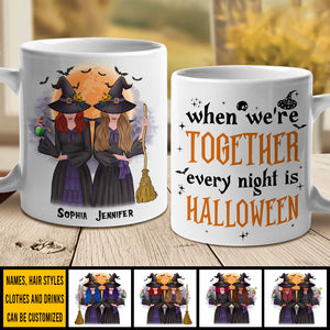 When We're Together, Every Night Is A Halloween - Personalized Mug.